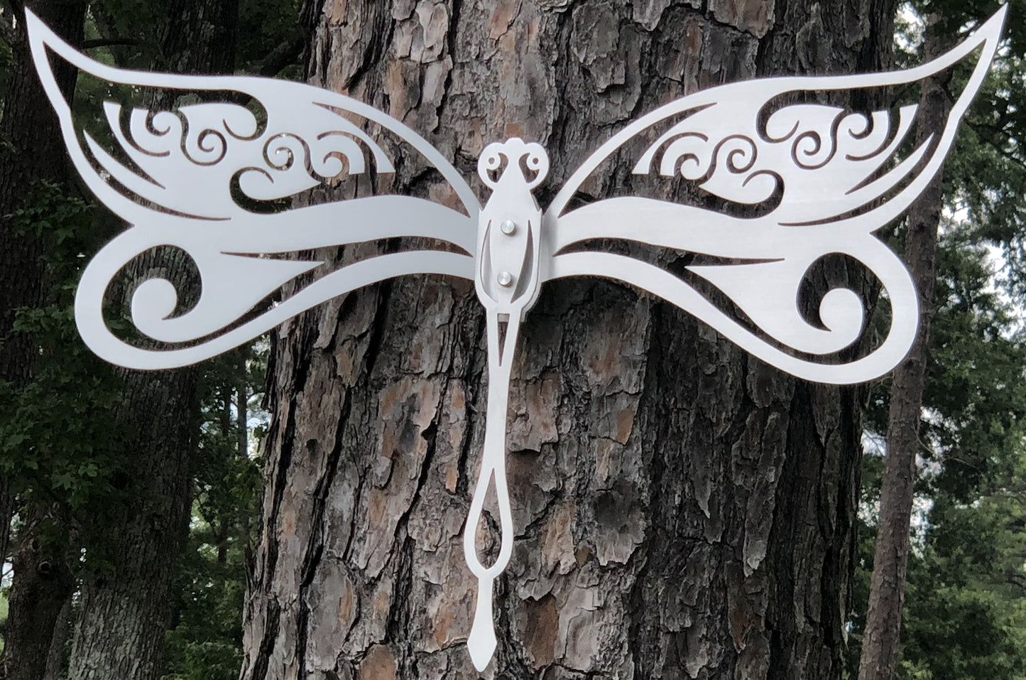 Amazing 3D Butterfly Yard Art on a Tree