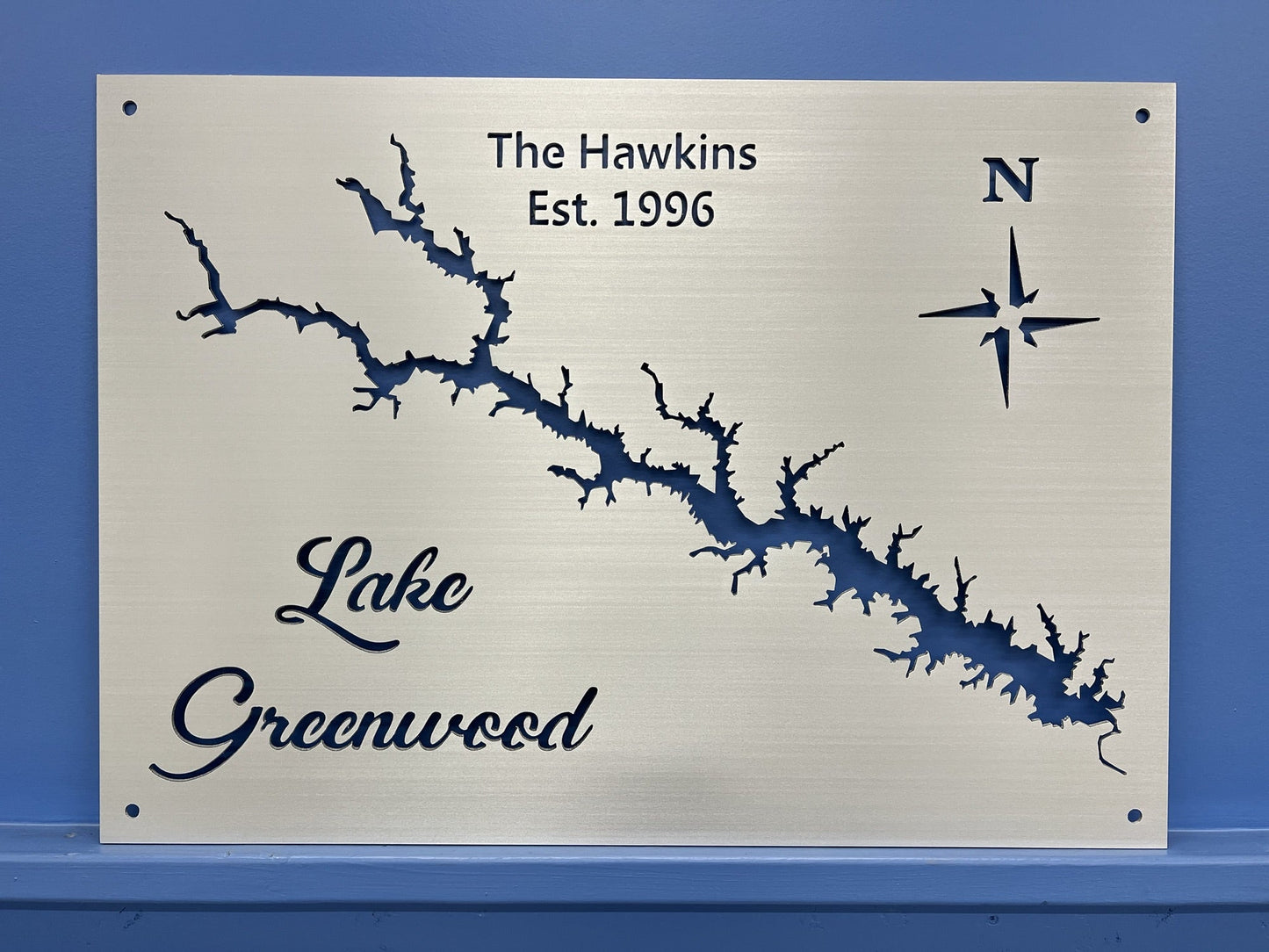 Lake Greenwood Custom Lake Map