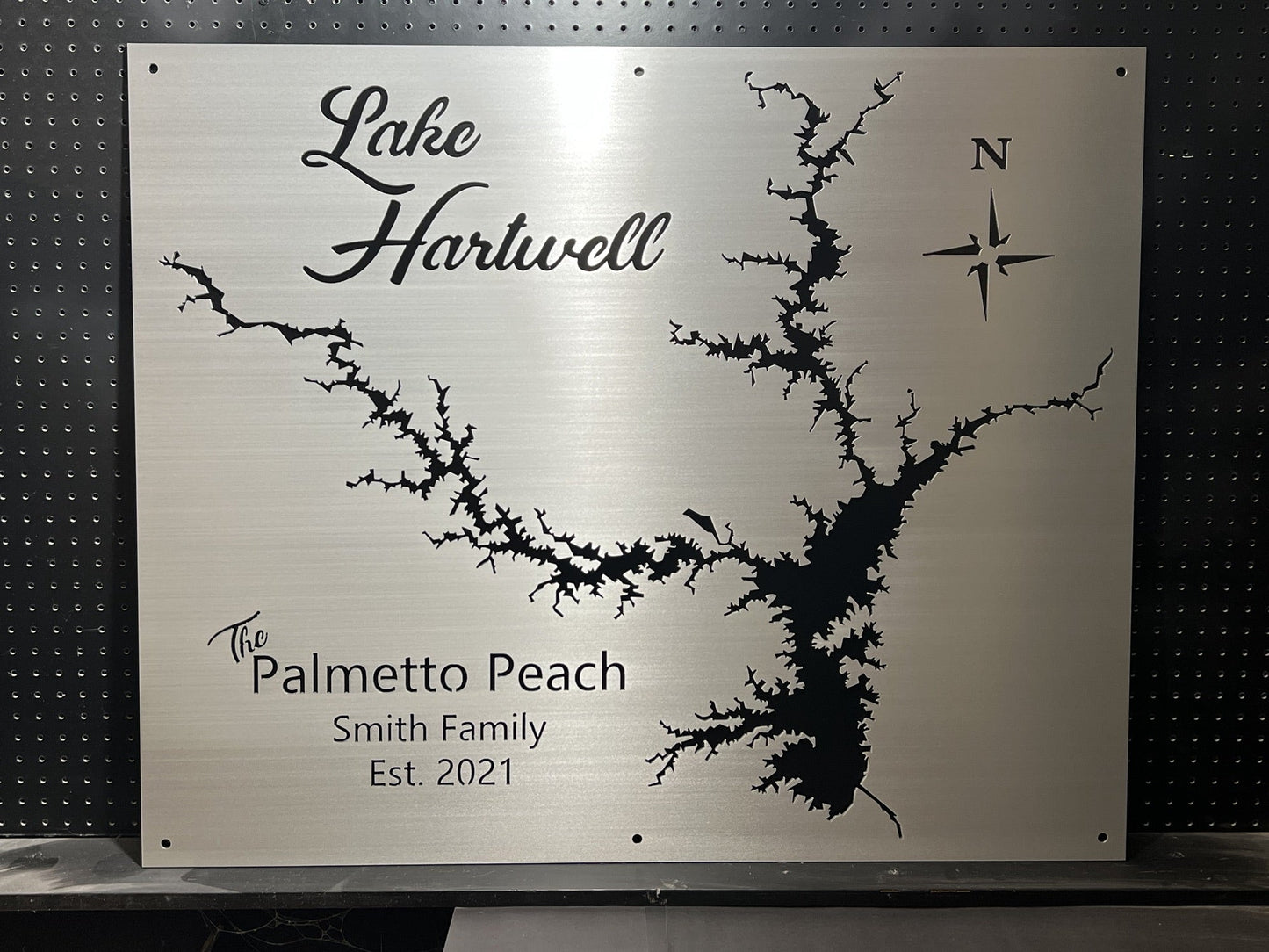 Lake Hartwell Custom Lake Map