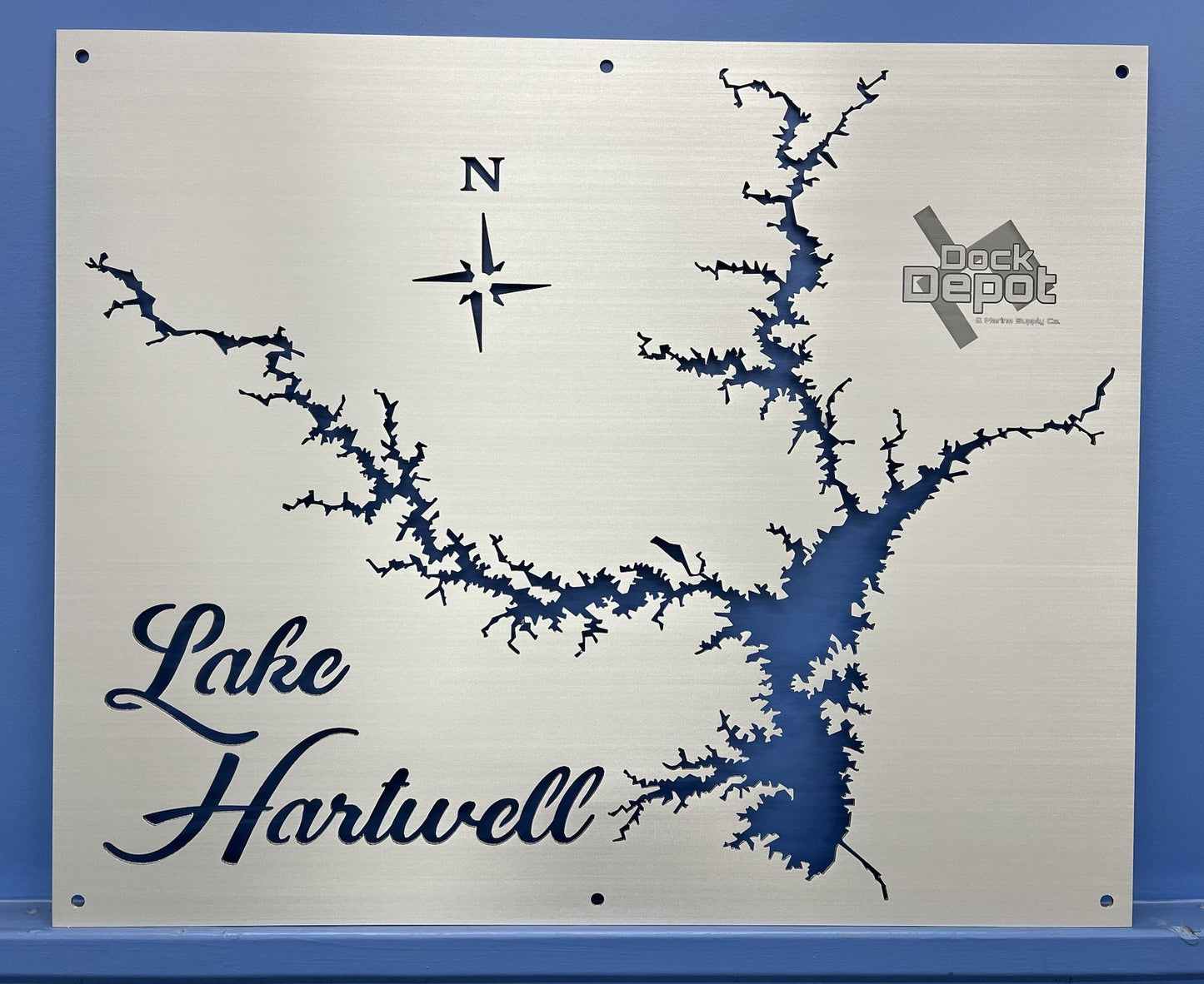 Lake Hartwell Custom Lake Map