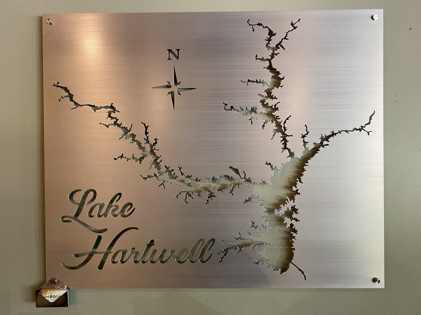 Lake Hartwell Custom Lake Map