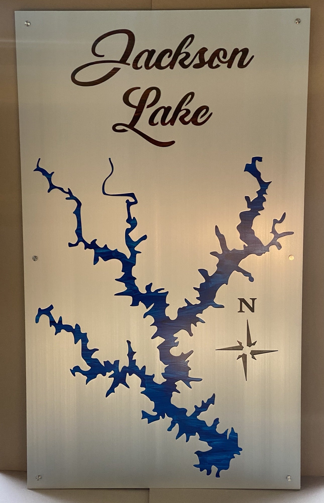 Jackson Lake Custom Lake Map