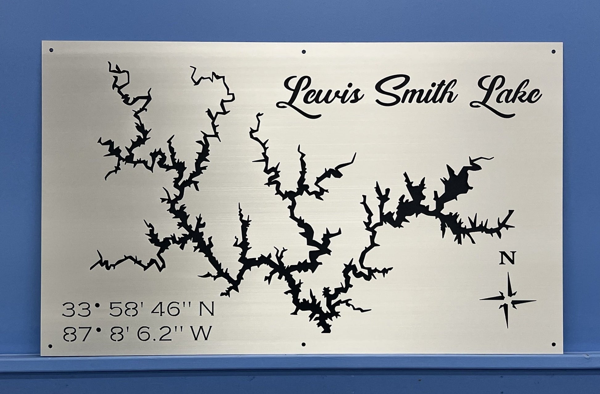 Lewis Smith Lake Custom Lake Map