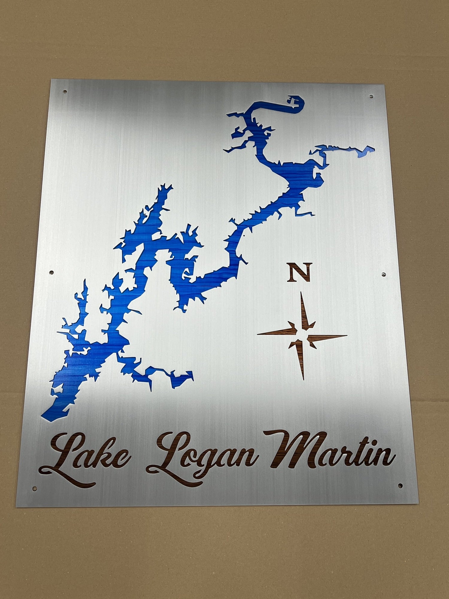 Logan Martin Lake Custom Lake Map