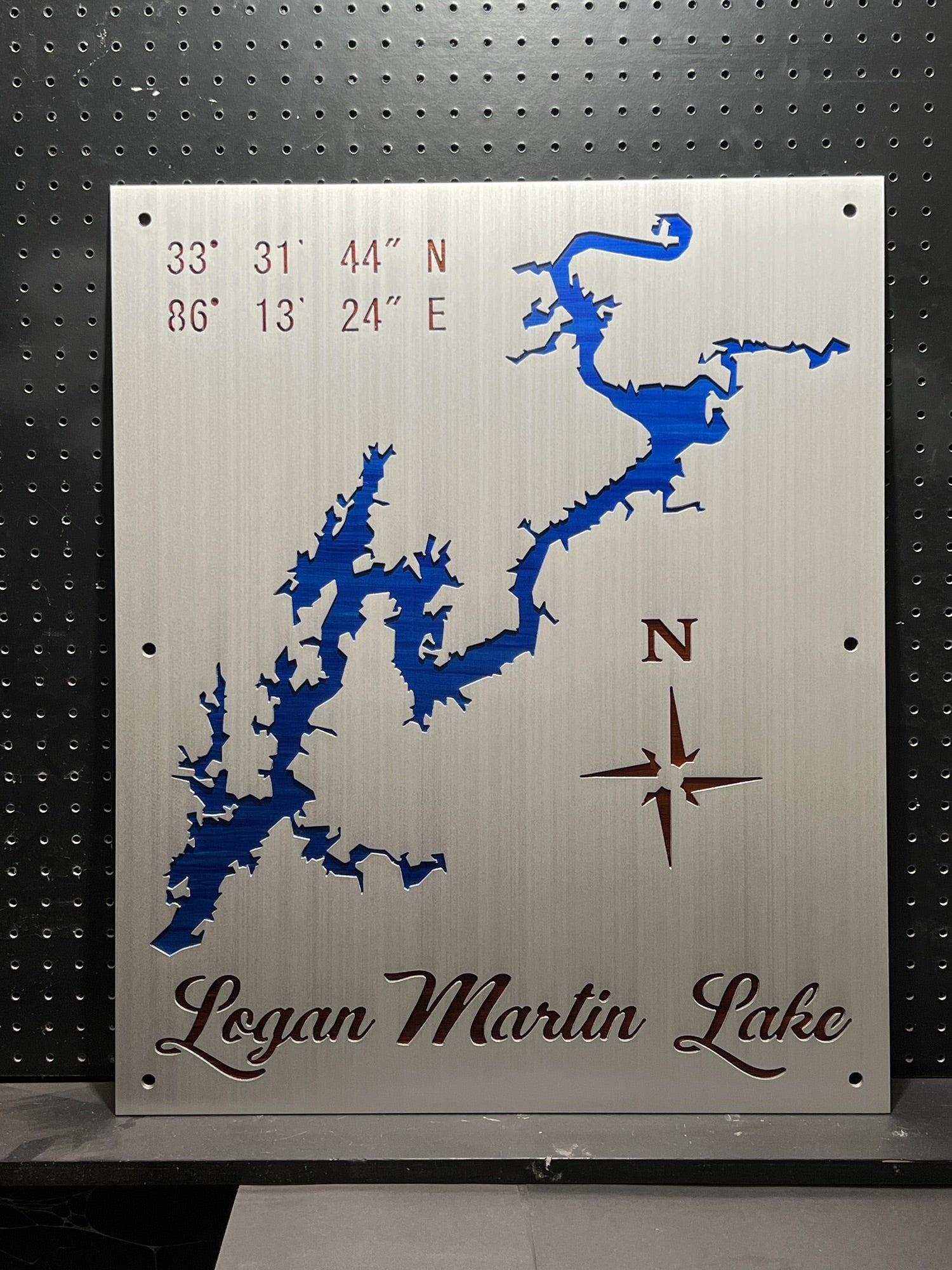 Logan Martin Lake Custom Lake Map