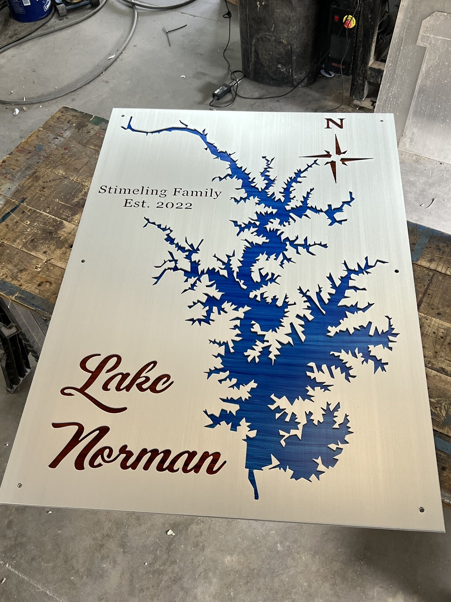 Lake Norman Custom Lake Map.