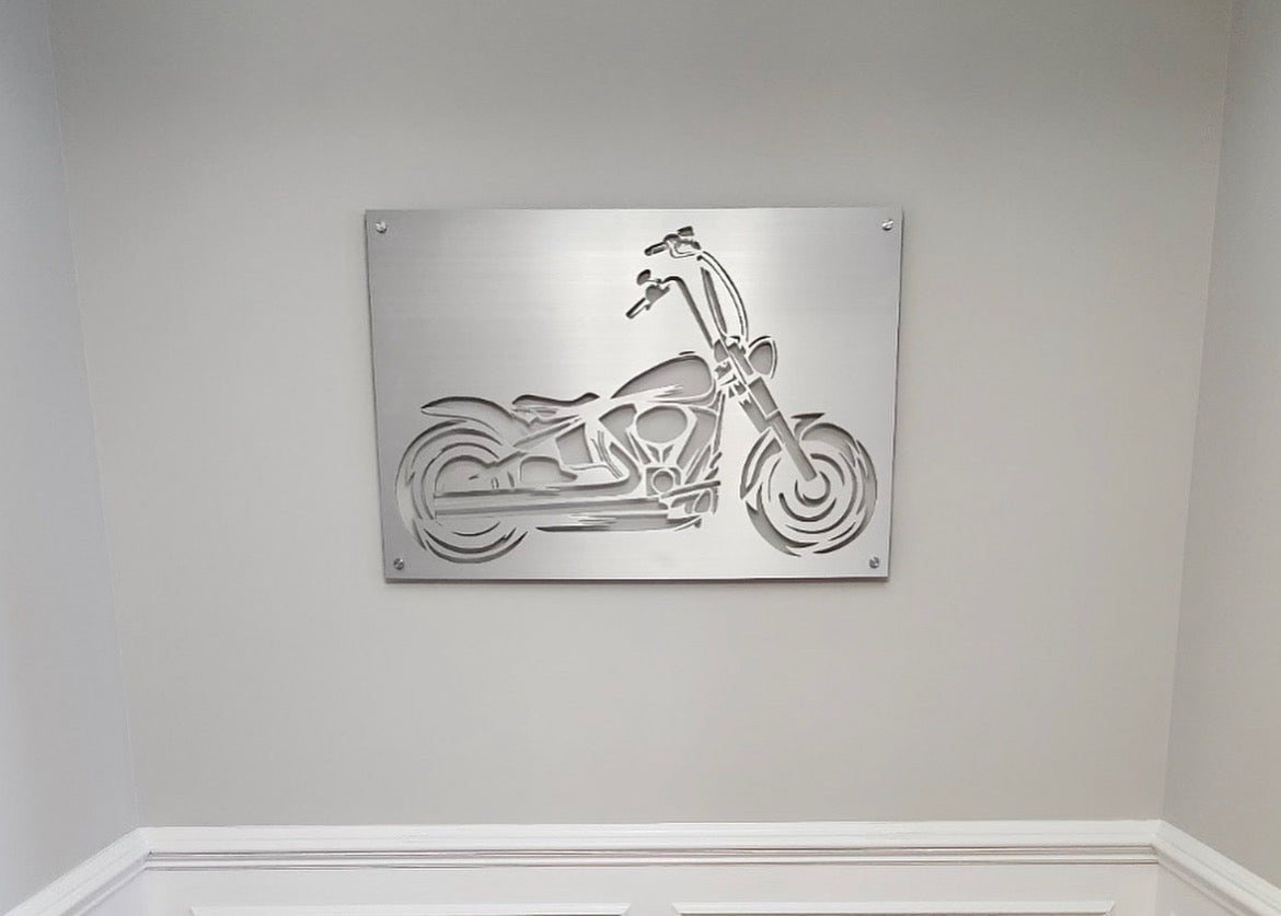 Custom Motorcycle Wall Sign