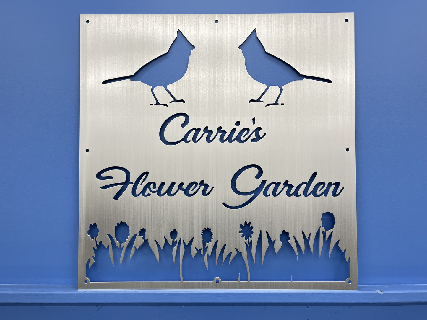 Custom Garden Sign for an outdoor retreat