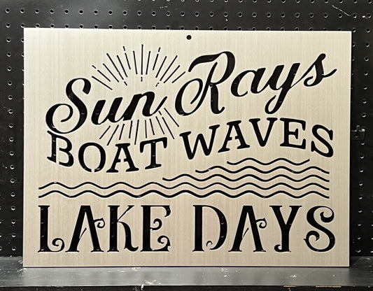 Lake Decor Wall Sign