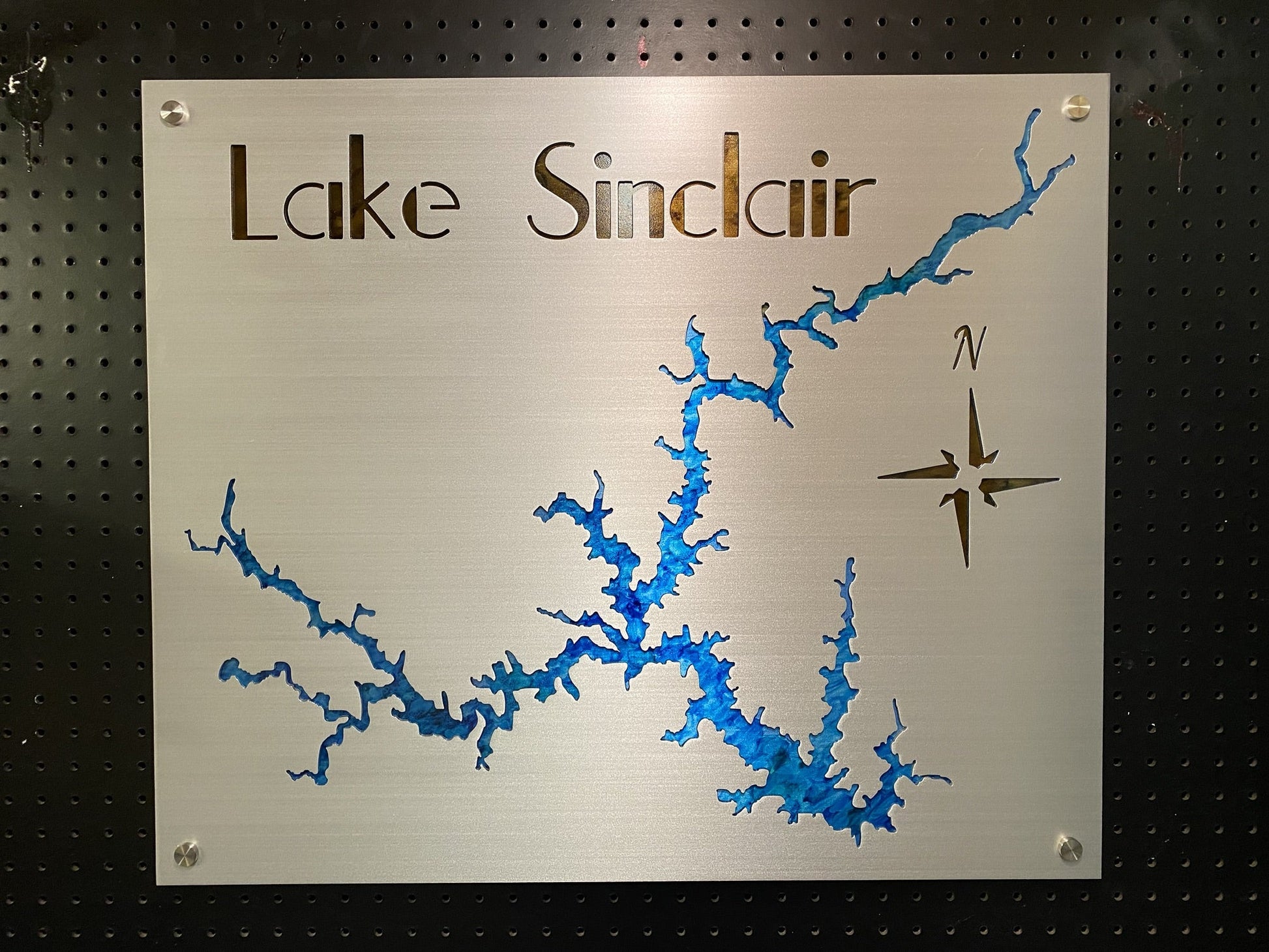 Lake Sinclair Custom Lake Map