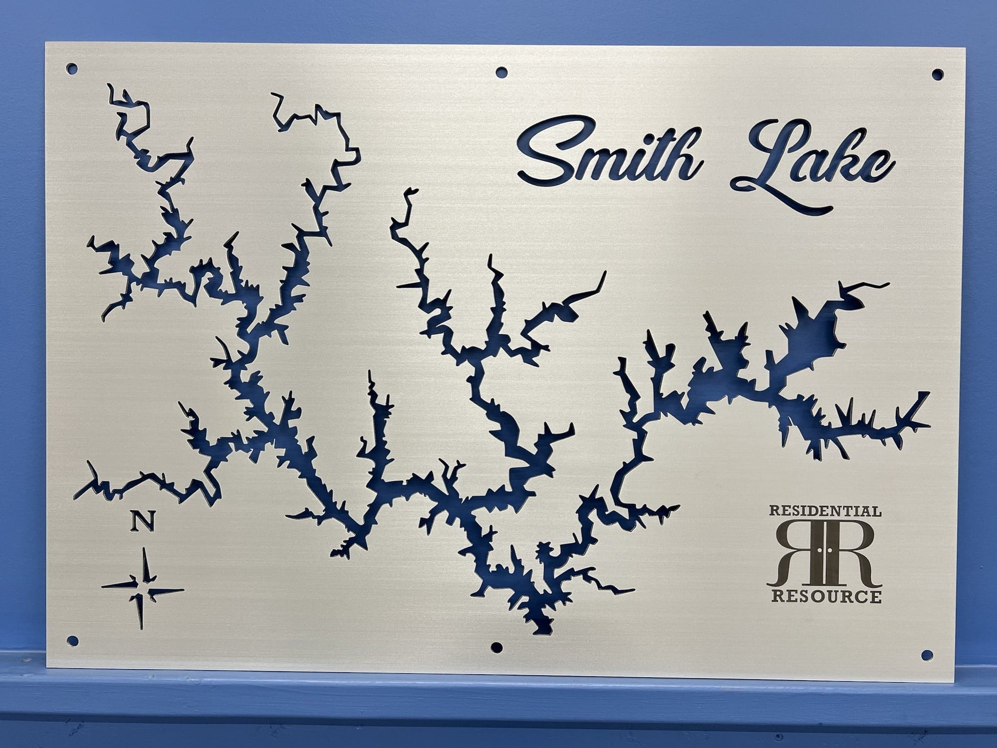 Smith Lake Custom Lake Map