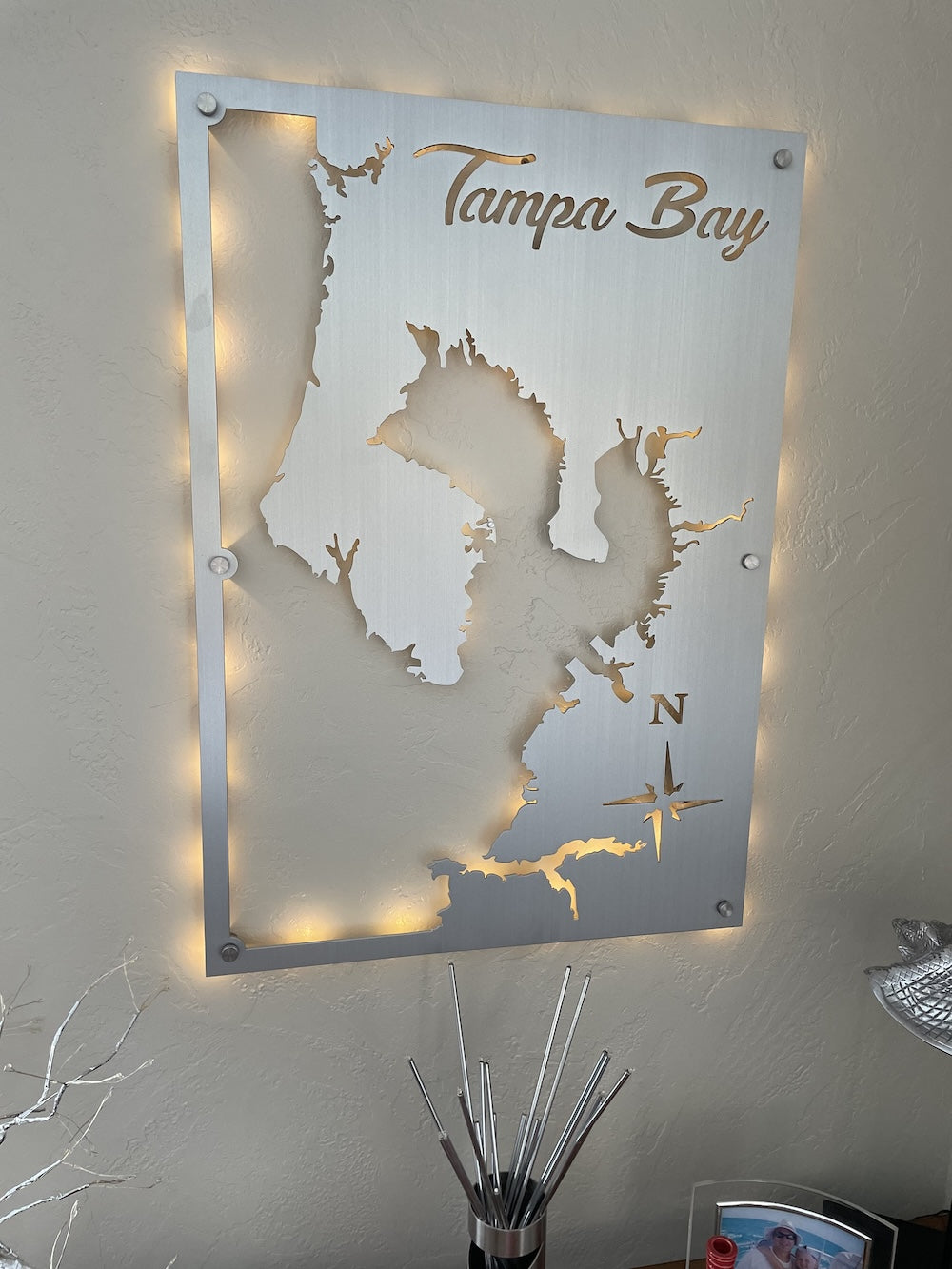 Tampa Bay Custom Wall Map