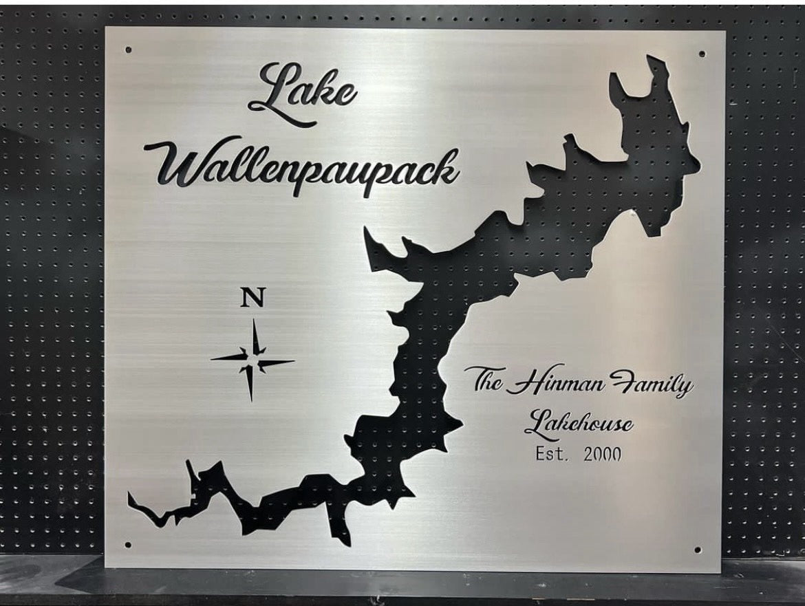 Lake Wallenpaupack Wall Map