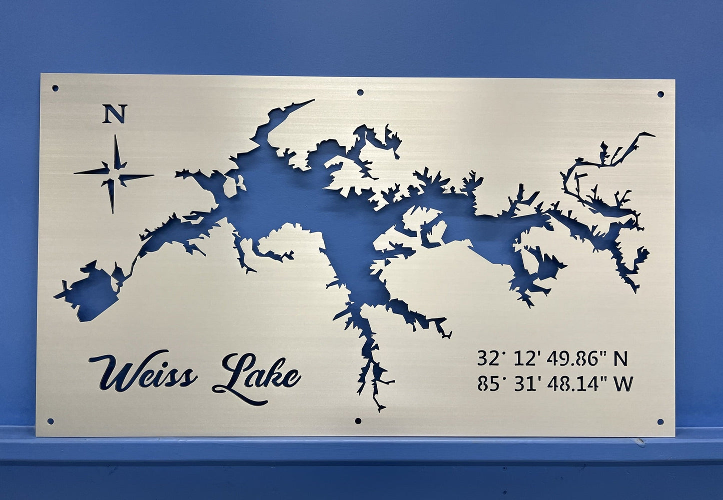 Weiss Lake Custom Lake Map