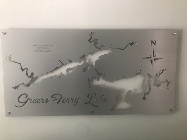 Greers Ferry Lake Custom Map