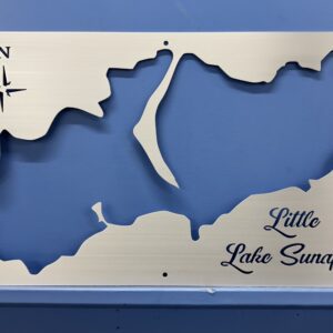 Metal Wall Art of Little Sunapee Lake in New Hampshire